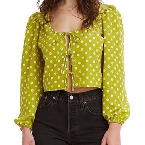 NWT Levi's Women's Embry Tie Blouse